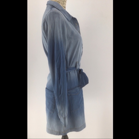 Eighty Eight Premium Sz Small Chambray Mini Dress - Picture 4 of 11
